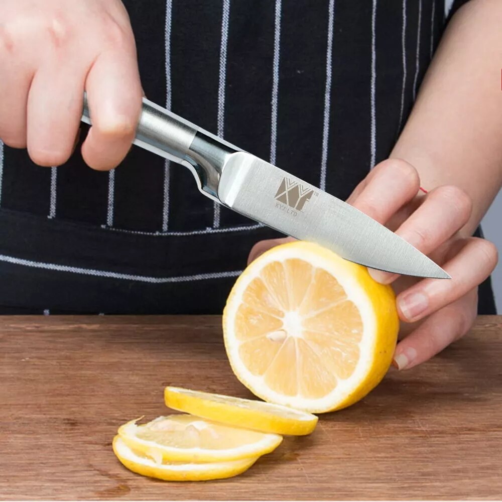 6 stücke Chef Messer Set Edelstahl Küchenmesser Obst Brot Santoku Schneiden Messer Berufs Japanischen Fleisch Fisch Cleaver
