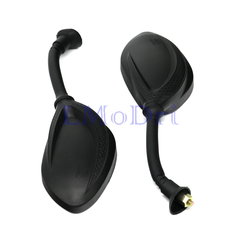 LMoDri Motorcycle Mirror Scooter Electric Bicycle Back Side Mirror Motorbike Rear View Mirrors 8mm Clockwise 2pcs/Pair