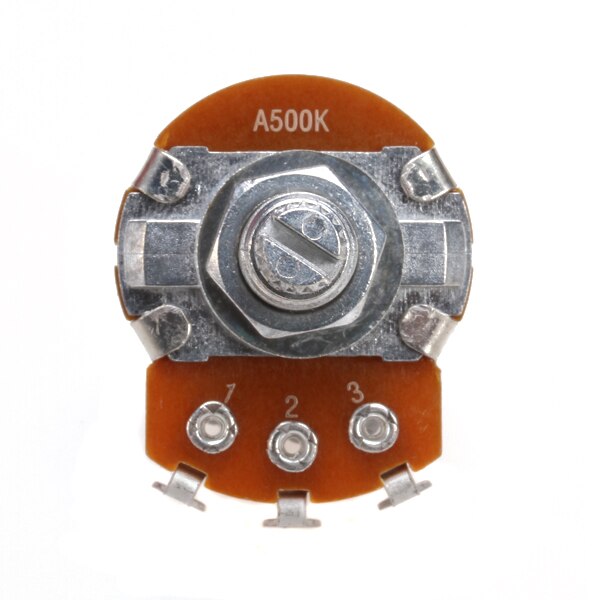 Een 500K Ohm Gitaar Audio Volume Potentiometer Variabele Weerstand Lineaire Schakelaar