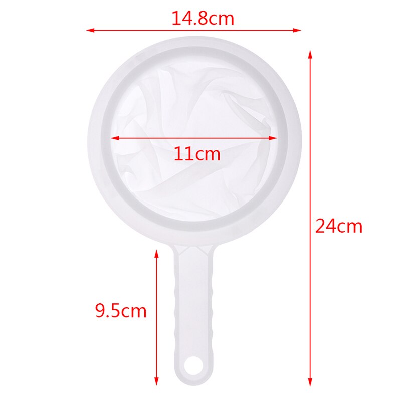 80/100/200/300/400 Mesh Nylon Super Fine Colander Sieve Strainer Colander with Handle for Juice Soymilk Coffee Filter Reusable