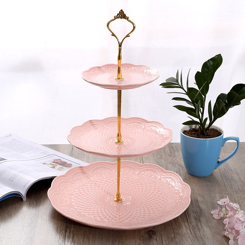 Présentoir à Gâteaux 2 Niveaux Eaton Fine Dining – Ardoise Noire – Mariage, Fête