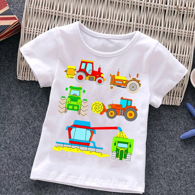 漫画の車のTシャツ,男の子と女の子のための特大のプリント服,ラウンドネックのシャツ,ファッショナブルなストリートウェア,2022