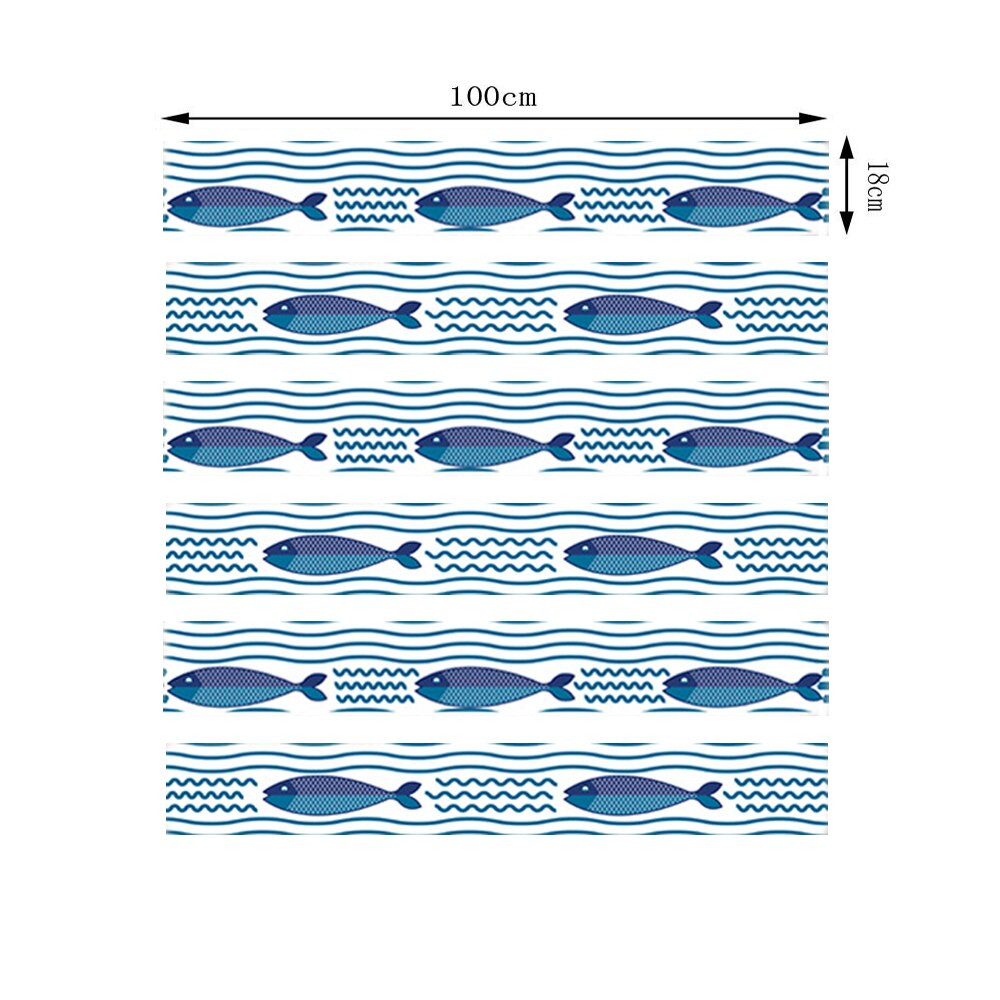 6pcs Stairway Decal Sticker Stair Riser Decoration 3D Stairs Stickers Treads Wallpaper Staircase Upholstery Home Decoration