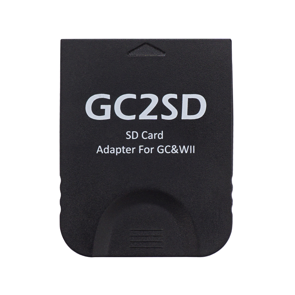Bitfunx GC2SD adaptateur de carte Micro SD pour chargeur NGC suisse GC pour Console Nintendo GameCube Wii: Black