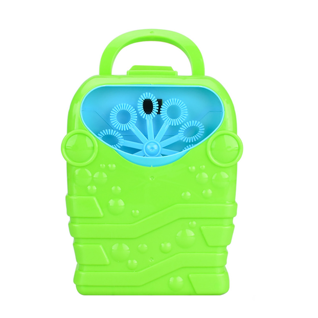 Blase Maschine Kinder Durable Automatische Blase Gebläse Outdoor Spielzeug für Mädchen Junge indoor outdoor und reise spielplätze Blase Spielzeug: Grün