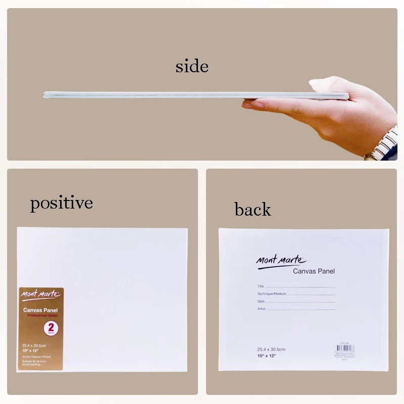 Various size oil painting board white blank square artist canvas oil painting board acrylic paint oil canvas board art supplies