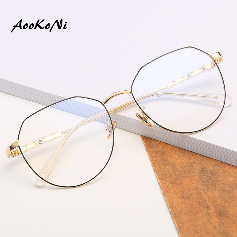 Polygon Student Glasses Frame Women Ultralight Prescription Eyeglasses Men Cat Eye Spectacles Myopia Optical Frame Eyewear