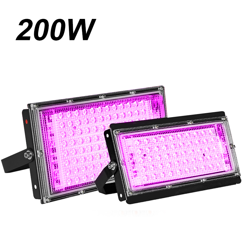 50W 100W 200W LED Grow Light 220V Phyto Lamp Waterproof Phytolamp Full Spectrum Plant Light Phytolamp for Home Plants Growbox