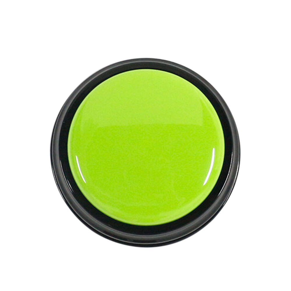 Recordable Talking Sound Button for Kids Easy Carry Voice Interactive Toy Answering Buttons Party Noise Makers: green