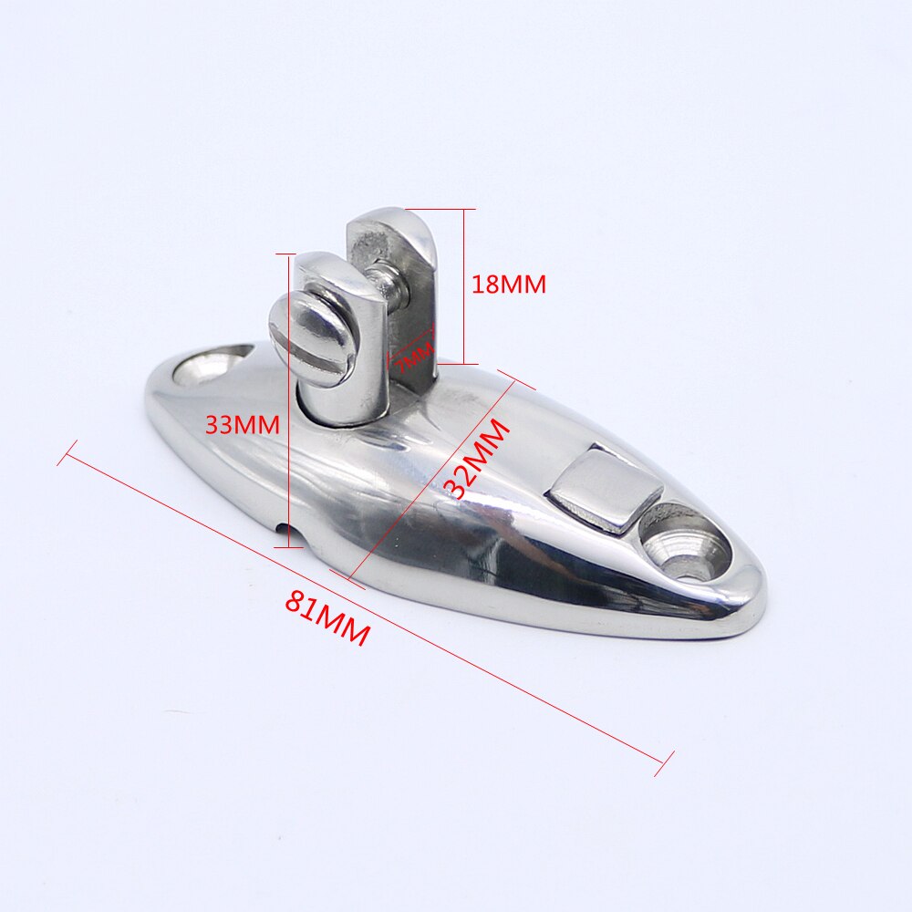 Quick Release Marine Boat Deck Hinge Mount Stainless Steel Bimini Top Hinge