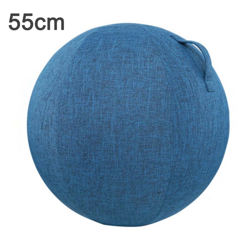 Anti-Slip Yoga Bal Cover Oefening Balans Bevalling Bal Cover Met Handdle Draagbare Yoga Pilates Gym Training Bal Cover tas: 55cm Blue