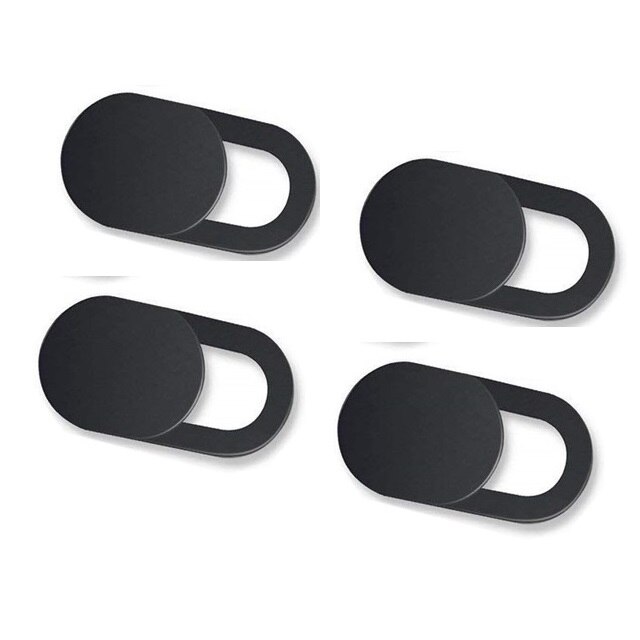 Webcam frontcamera cover voor ipad voor iphone samsung anti-hack laptop camera cover sluiter magneet schuif plastic webcam cover: 4 stuks