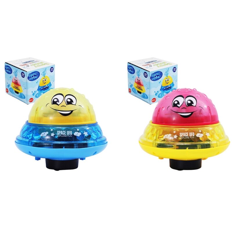 Giocattoli da bagno per bambini con sfera a spruzzo d&#39;acqua a induzione automatica elettrica giocattoli da bagno per bagno a spruzzo di musica leggera colorata a LED