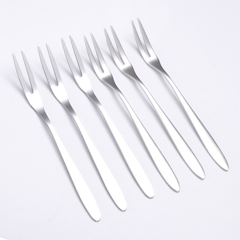 Stainless Steel Fruit Fork Luxury Multifunctional Dessert Forks For Kitchen Accessories