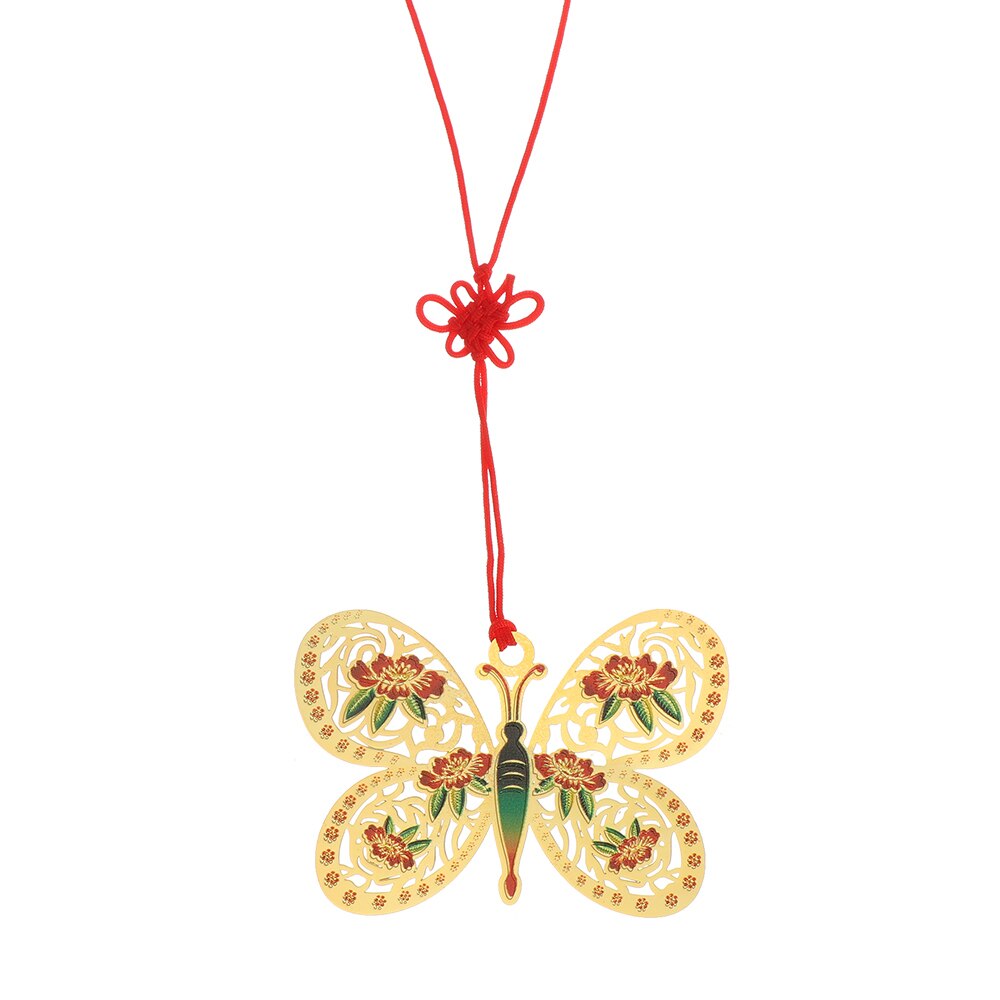 Metal Butterfly Bookmark Cartoon Tassel Bookmarks Ribbons Long Tail Marker Student Stationery Office School Supplies: A