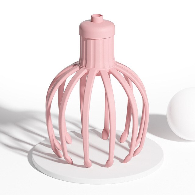 Xiaomi – masseur électrique anti-Stress, griffe de poulpe, masseur pour le cuir chevelu, mains, thérapeutique, soulagement des rayures, Stimulation des cheveux, rechargeable: Pink B