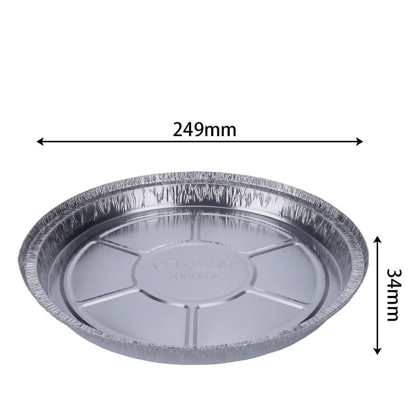 Wegwerp Aluminiumfolie Aluminiumfolie Disc Geen-Kleverige Olie-Proof Aluminiumfolie Board Voor Bbq Gestoomde Houtskool Gegrilde rijst Bakken Levert: XL-No cover