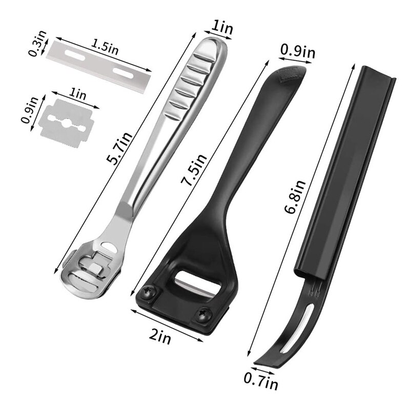 3 Stuks Metal Leer Skiver Veiligheid Beveler Diy Snijgereedschap Kits Voor Leer Craft Diy En Leer Maken