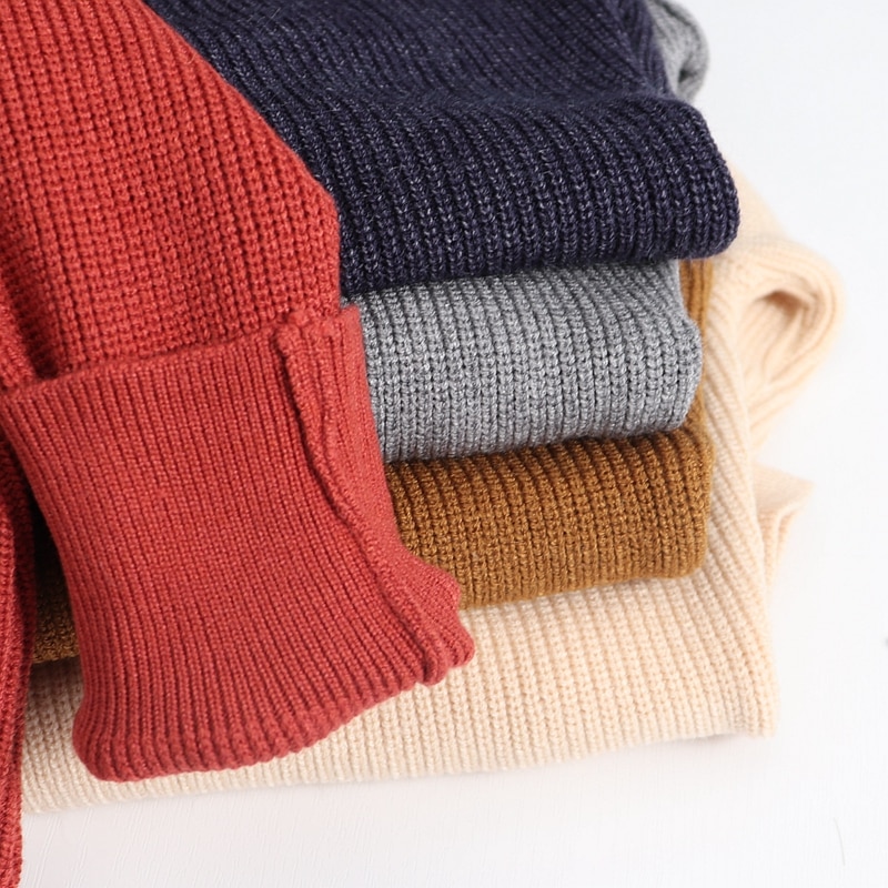 Gigogou perus syksy-talvi naisten neule paksu neulottu lämmin villapaita o-kaulus naisten neulepaita yläosa