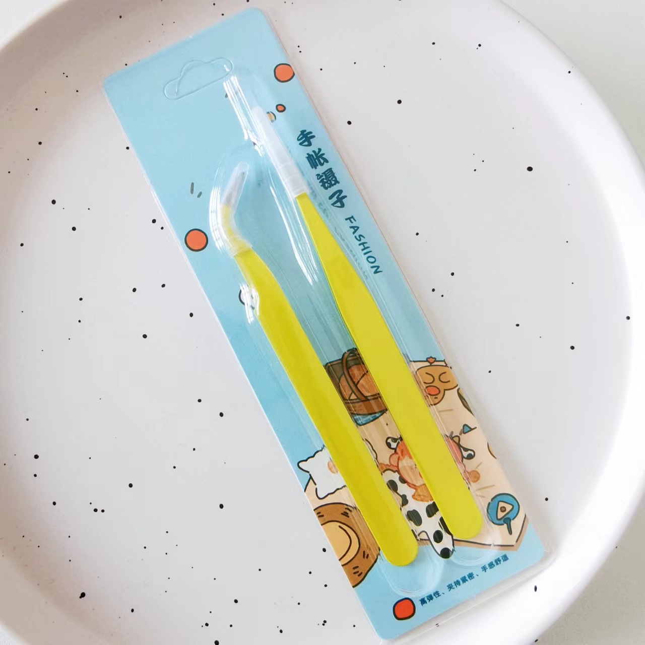Minkys Aankomst Snoep Kleur 2 Stuks Pincet Tool Voor Tijdschrift Sticker Esd Schoonheidssalon Diy Staal Pincet Spot Accessoires