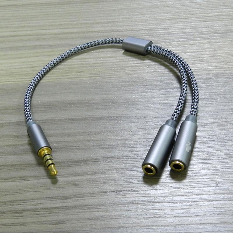 Cavo AUX da 3.5 Mm cavo Splitter Audio per Jack per Computer 1 microfono maschio a 2 femmina Splitter per cuffie Splitter per cuffie adattarsi