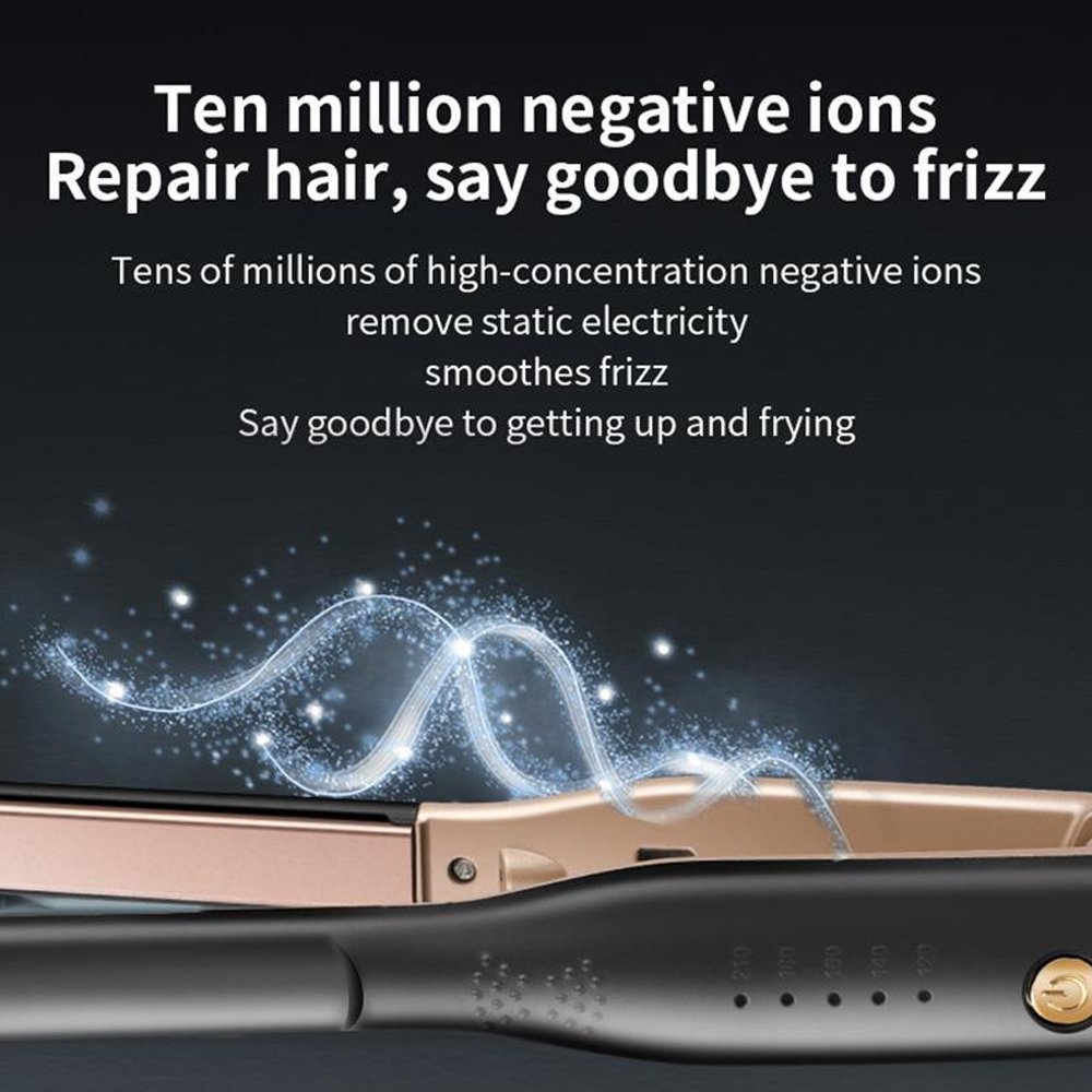 Mini-Haarglätter, kleines Glätteisen für kurzes Haar und Pixie-Schnitt, Dual-Voltage-Bart, dünnes Bleistift-Glätteisen, Titan, Reisen