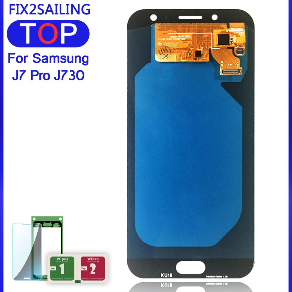 5.5 ''AMOLED Display voor SAMSUNG Galaxy J7 Pro J730 LCD Voor SAMSUNG J7 Display Touch Screen Digitizer J730F