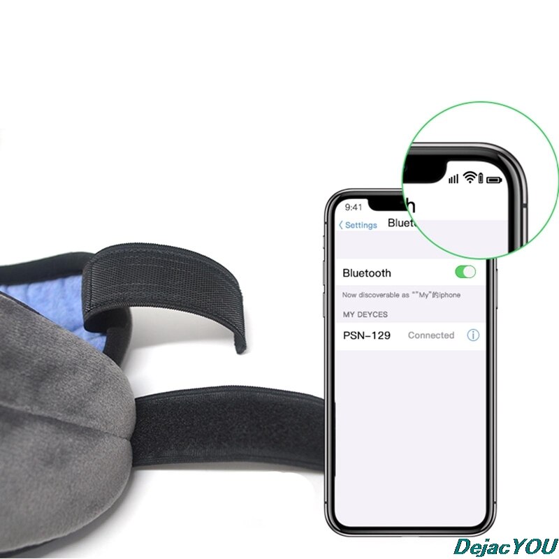 5.0 Bluetooth music eye mask, wireless smart black... – Grandado