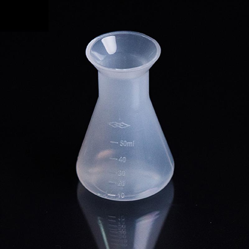 Winomo 3 Pcs Plastic Kolf Laboratorium Erlenmeyer Studenten Kids Educatief Speelgoed Laboratorium Kolf (50 Ml + 100ml 500 Ml)