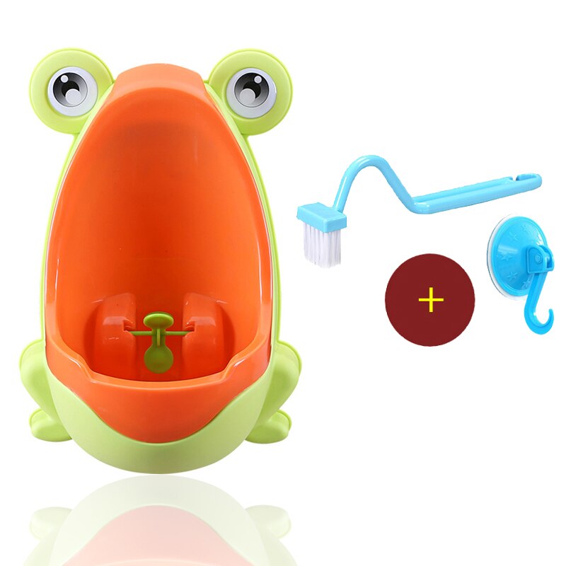 Baby Boy Wall-Mounted Hook Frog Potty Toilet Training Frog Stand Vertical Urinal Penico Pee Infant Toddler Bathroom Frog Urinal: Gray