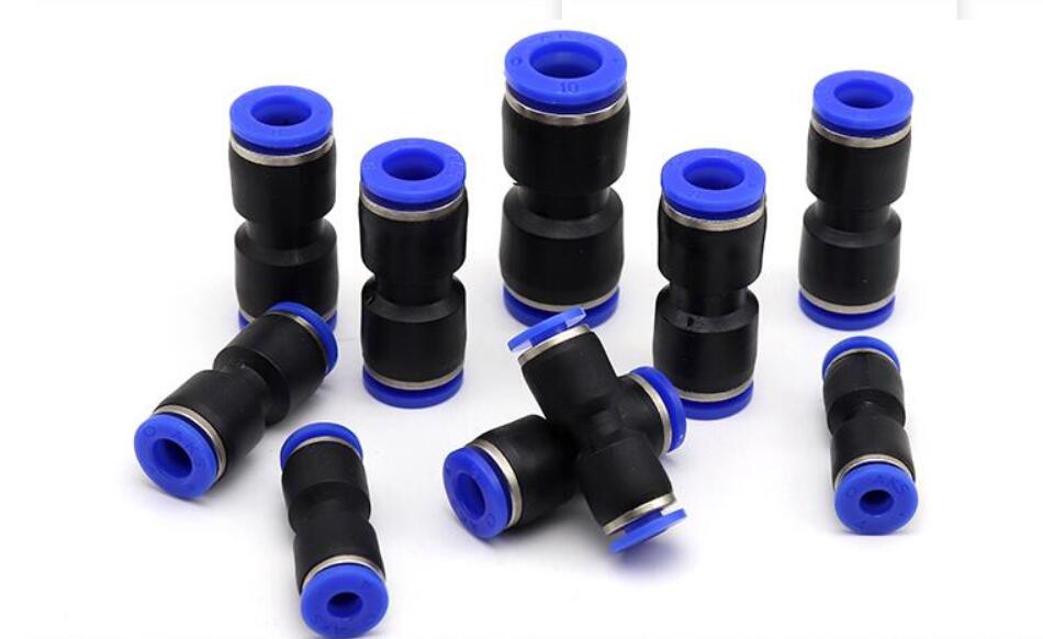 PU12 100 pièces pneumatiques 12mm à 12mm raccords enfichables droits