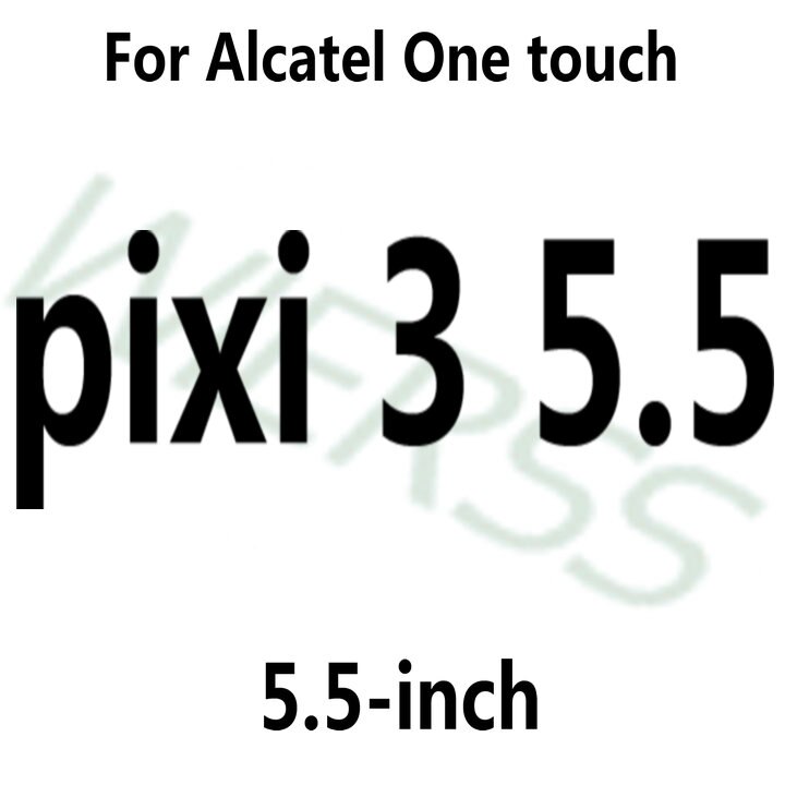 Temperato di Vetro Dello Schermo Della Pellicola Della Protezione per Alcatel One Touch Pop C3 C7 C9/Idol 3 4 4S 4.7 5.5 /Pixi 3 4 3.5 4 5 5.0 5.5 6 6.0: ForAlcatel Pixi 3 55