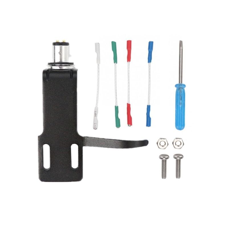 Kit de support de cartouche pour platine vinyle, tête de lecture et tête de lecture en alliage d'aluminium pour micros de gramophone haut de gamme