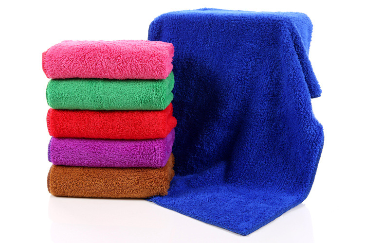 400gsm 60*40 cm verdikking Coral Microfiber Microfiber Auto Detailing Handdoek wassen/waxen handdoek (1 st willekeurige kleur)