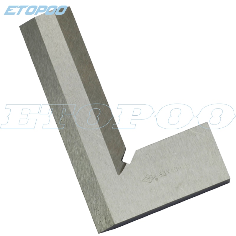 Stainless Steel 63 x 40mm Bladed L Angle Try Square Measure Ruler