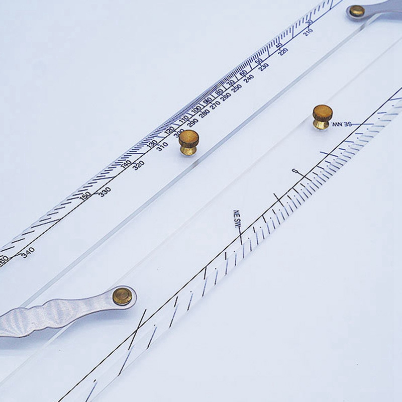 Marine Ruler Parallel Ruler Nautical Charts Parallel Ruler Mapping Points to Pull Parallel Ruler 450MM