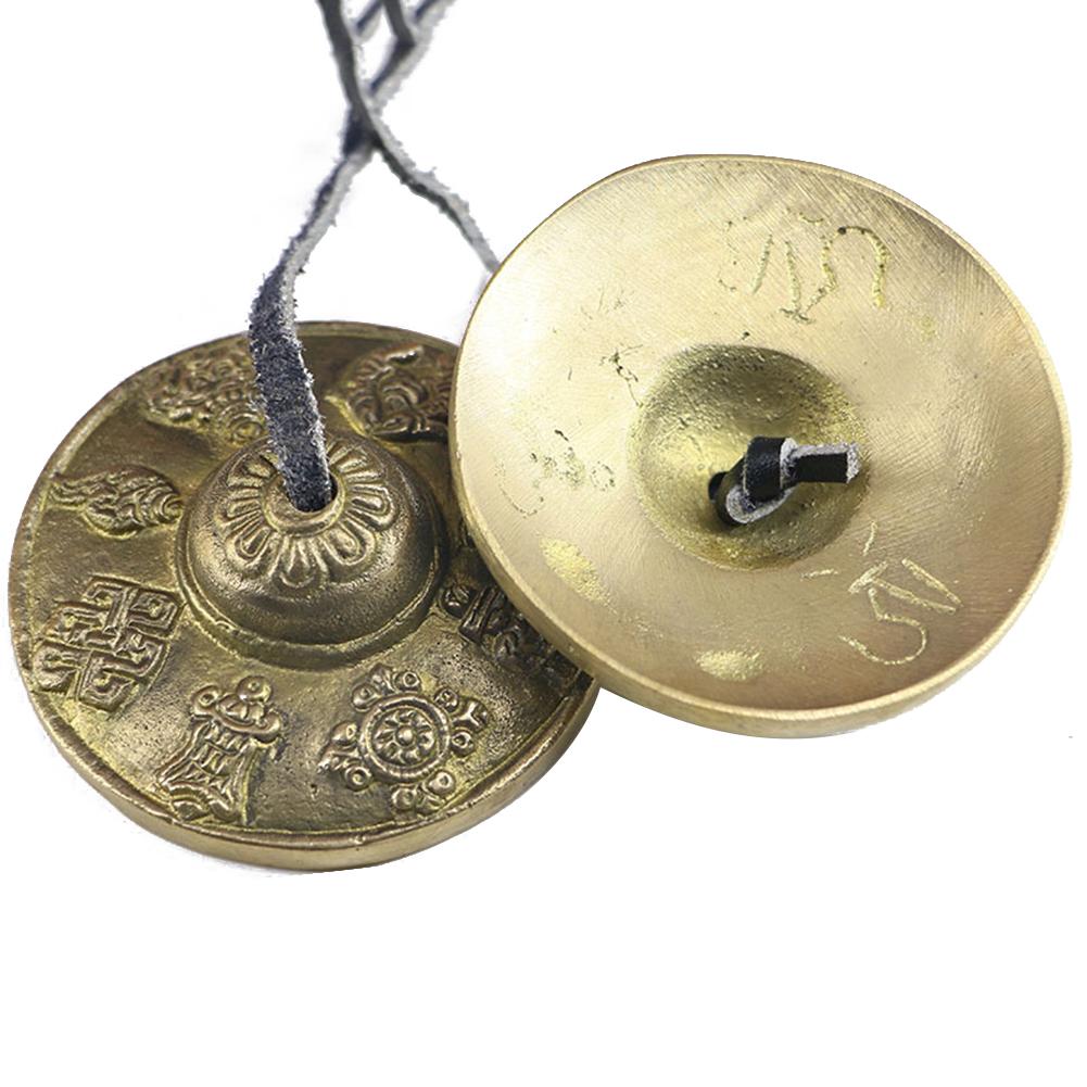 Lyömäsoittimet musiikki-instrumentti tiibetin symbaalit jooga kellokello lyömäsoittimet täydellinen lupaava onneksi soittimien ystäville