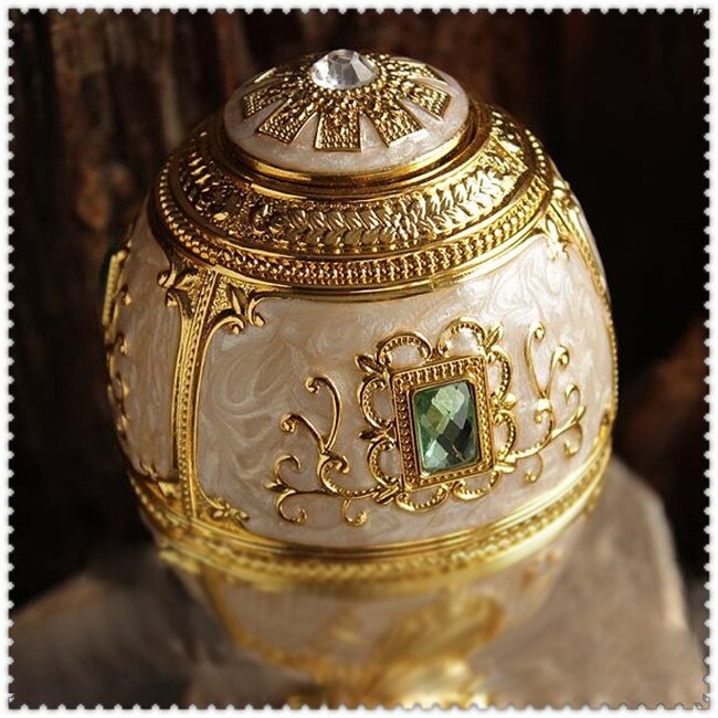 European Painting Ornaments Toothpick Box Castle Egg Shaped Toothpick Party