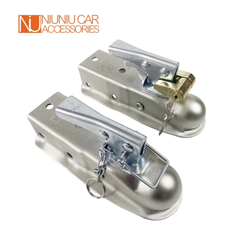 1-7/8" X 2 Inch Ball Trailer Coupling CAP 2000 LBS Hitch Back Coupler Straight Tongue RV Parts Camper Caravan Accessories