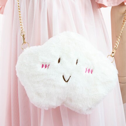 Super Cute Furry Single Shoulder Bags Mini Phone Wallet Bag Purse Cartoon Lolita Chain Sweet Girl Kawaii 11 types: 7