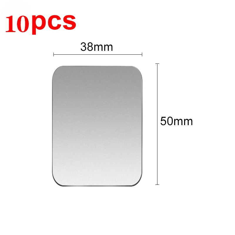 5/10 pièces plaque métallique pour support de téléphone magnétique de voiture support d'autocollant de feuille de fer universel support de support de téléphone aimant adhésif fort: WHITE