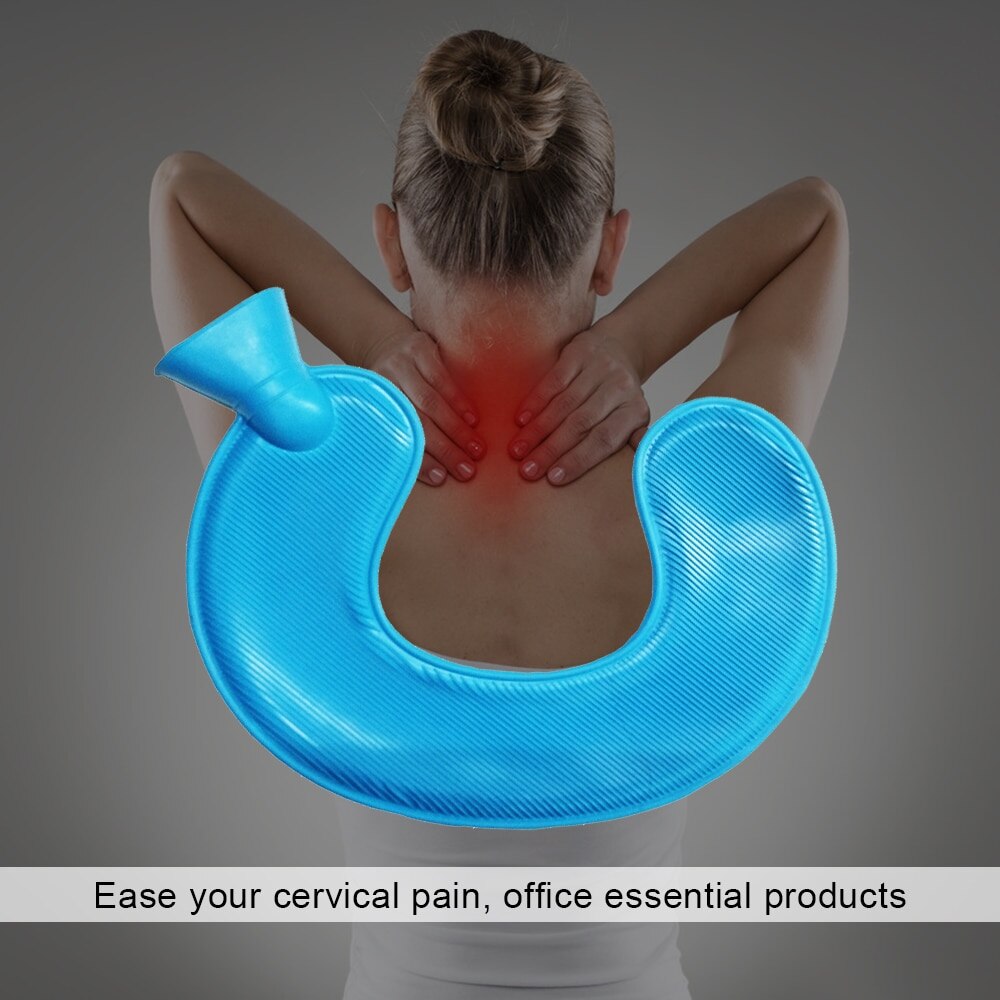 1000ml U-Shaped Rubber Water Bottle Bag Keep Hand Belly Warm Warmer Water Injection Warm Water Bag^^