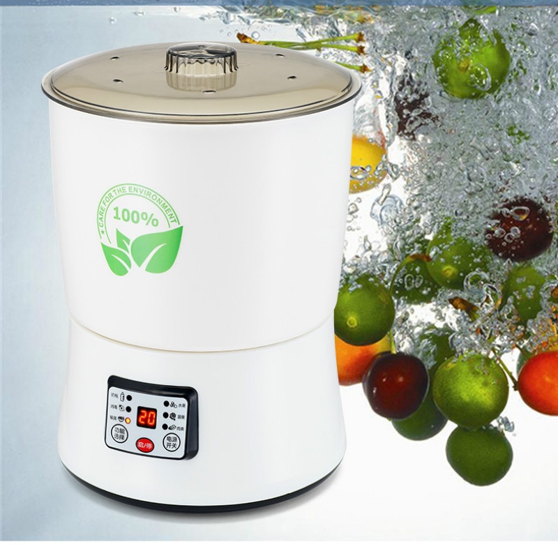 Household fruit and vegetable and meat washing machine tableware disinfection ozone purification food machine 8L
