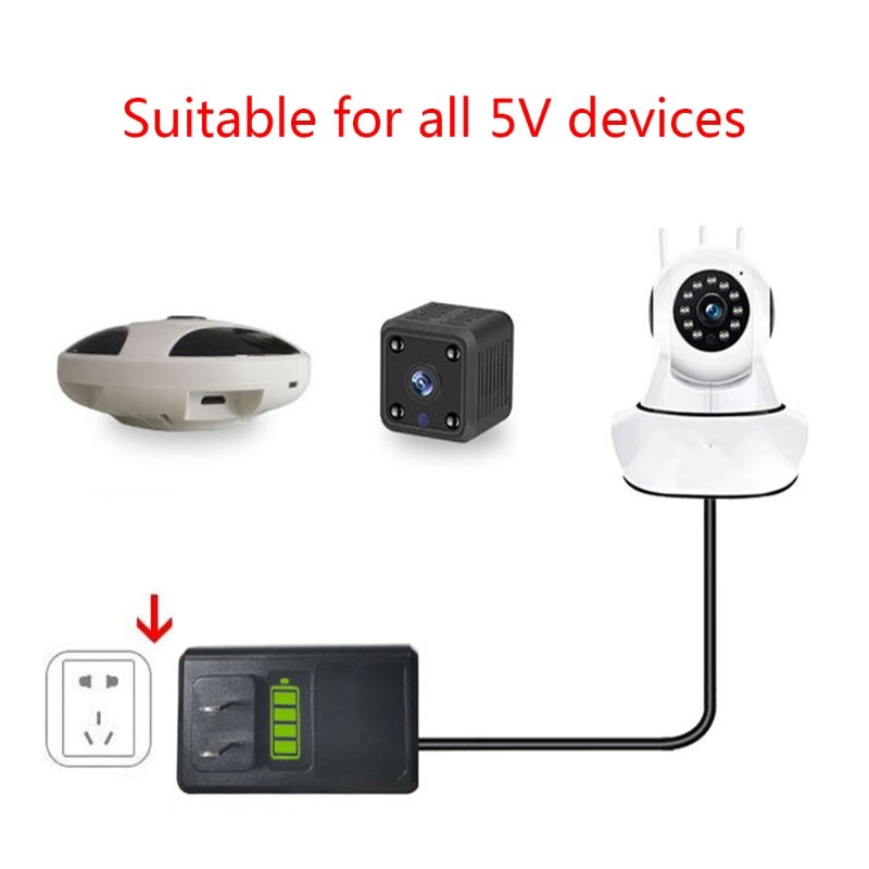 Multipurpose Power Bank UPS Emergency Power 5V 3000mAh Uninterrupted Backup Power for Camera Attendance Machine