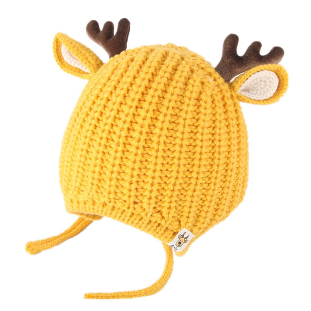 Kerst baby fotografie props hoed Peuter Meisje & Jongen Baby Kerst Cartoon Herten Winter Haak Muts Beanie Cap HOOLER