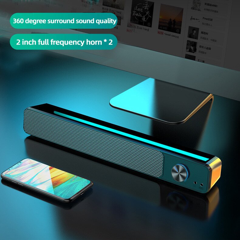 G18 Lange Spiegel Desktop Luidspreker Mobiele Telefoon Computer Stereo Desktop Extra Bass Fotografie Glijbaan Viewer