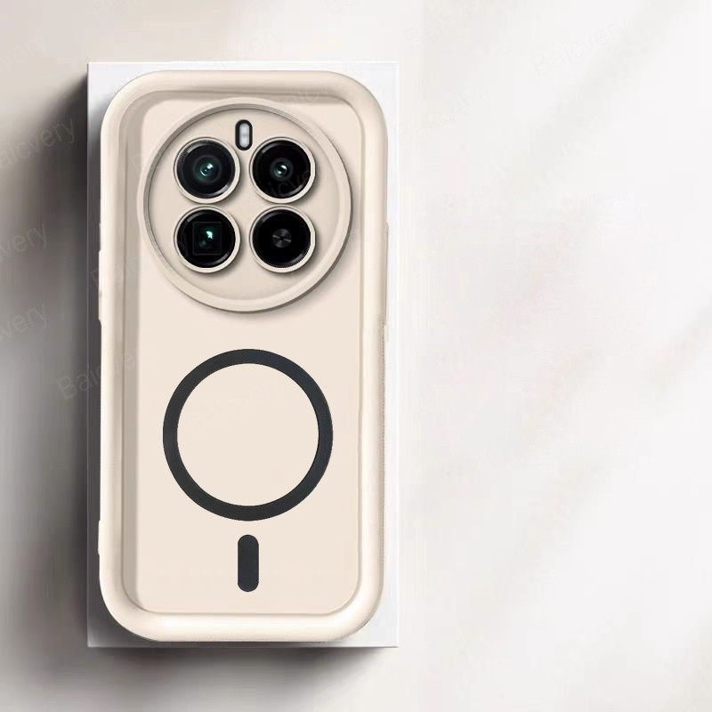 Für Realme 12 5G / 12X 5G Plus / 12 Pro 5G / Realme 12 Pro Plus Capa Hülle mit magnetischer Aufkleberabdeckung für kabelloses Laden: PC + TPU / Himmel Blau