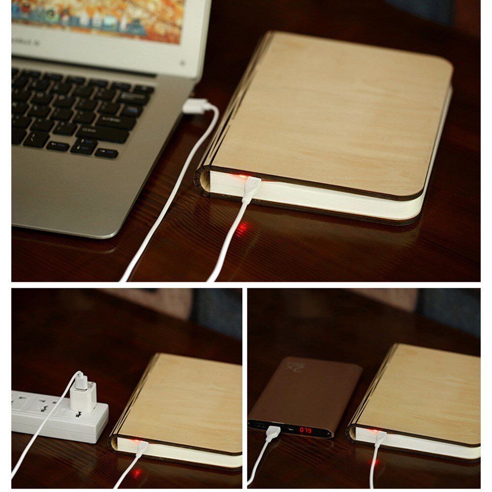 Leeslampje voor Boek - Draagbaar & USB Oplaadbaar met 5 Lichtkleuren