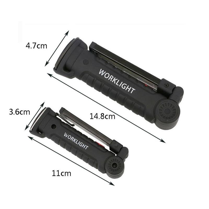 Portable Lumen COB LED Portable Spotlight Working Lights 5 Brightness With High Modes USB Energy Magnetic Rechargeable Savi F7K0