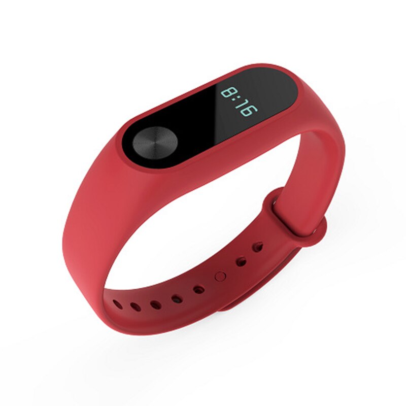 Para Xiaomi mi Band 2, Correa deportiva, reloj de pulsera de silicona para Xiaomi mi Band 2, accesorios, pulsera mi band Strap: Rojo